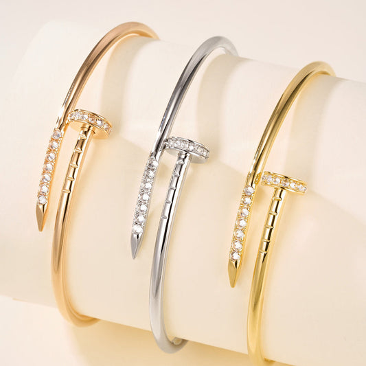 [AURORA]JUSTE BRACELET 2.5MM DIAMONDS