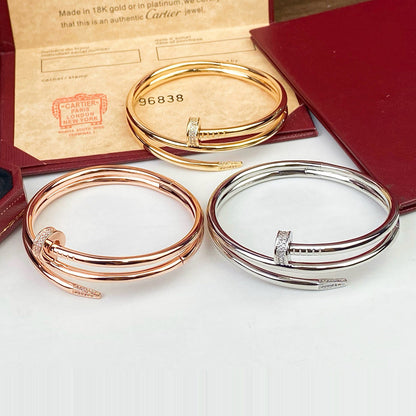 [AURORA]JUSTE BRACELET 3.5MM DOUBLE ROW DIAMOND