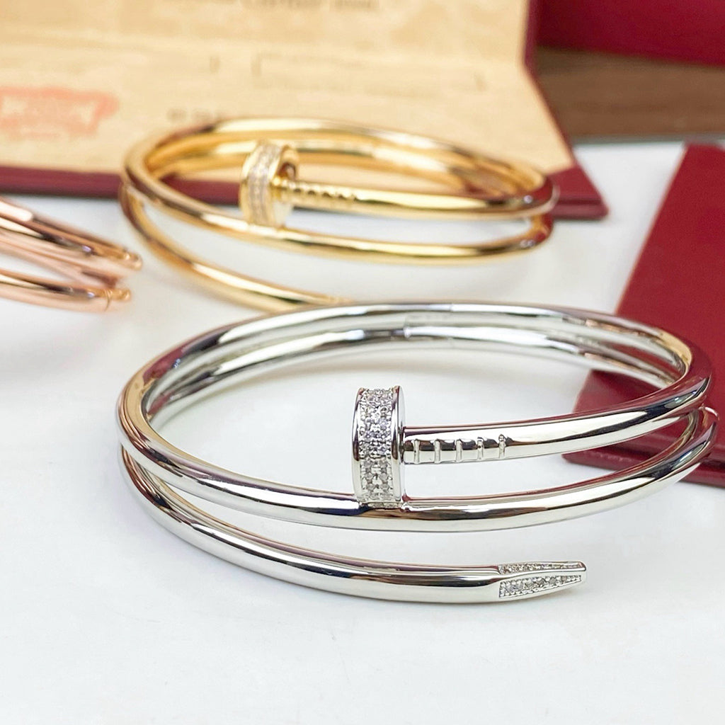 [AURORA]JUSTE BRACELET 3.5MM DOUBLE ROW DIAMOND