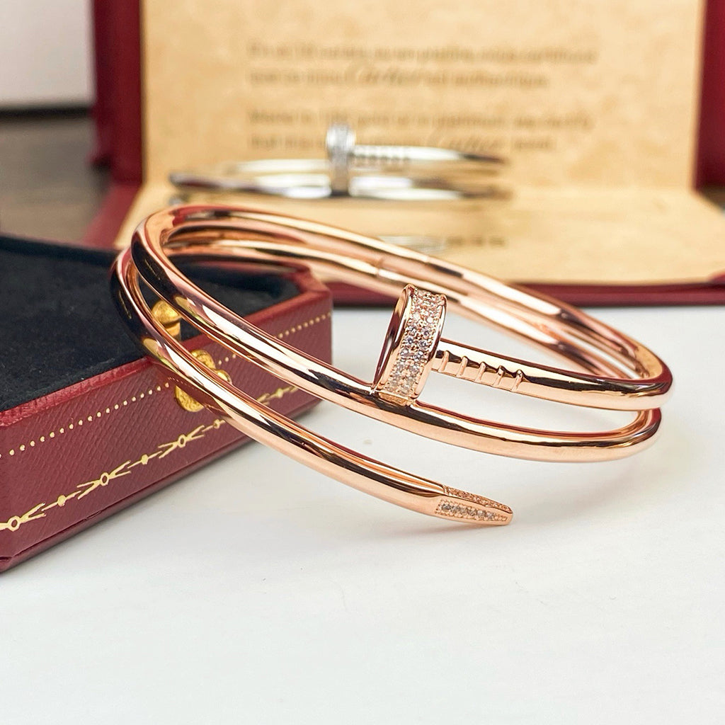 [AURORA]JUSTE BRACELET 3.5MM DOUBLE ROW DIAMOND