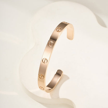 [AURORA]LOVE BRACELET 6.1MM OPEN CUFF
