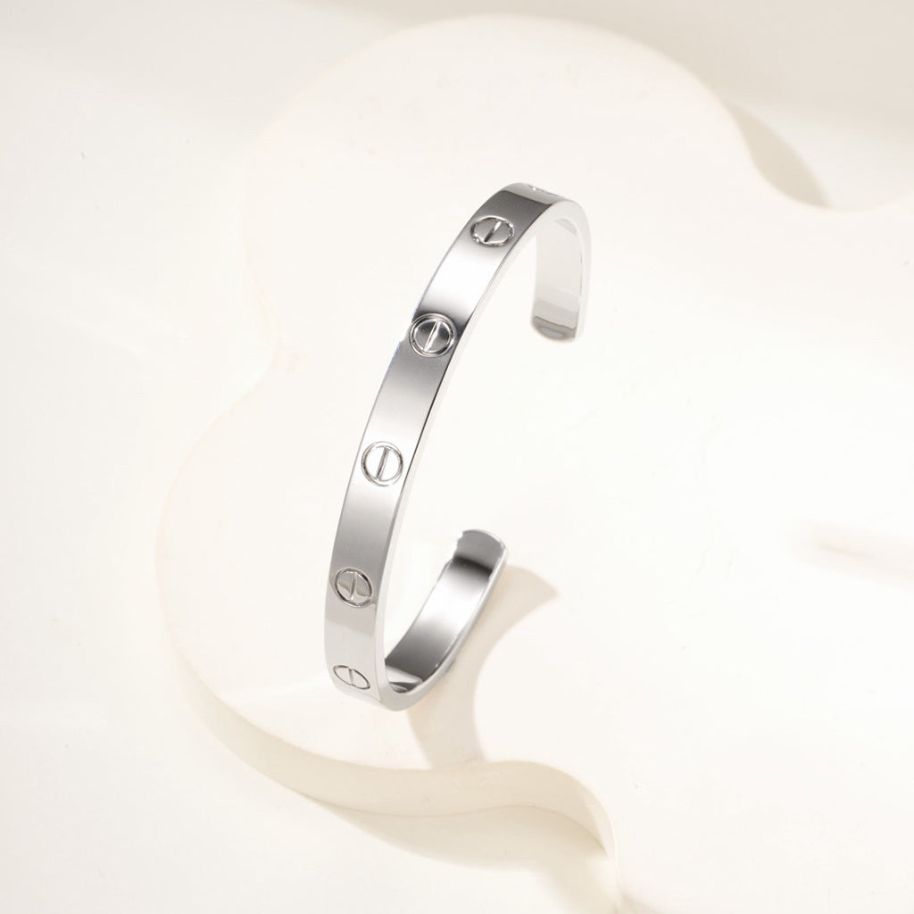 [AURORA]LOVE BRACELET 6.1MM OPEN CUFF