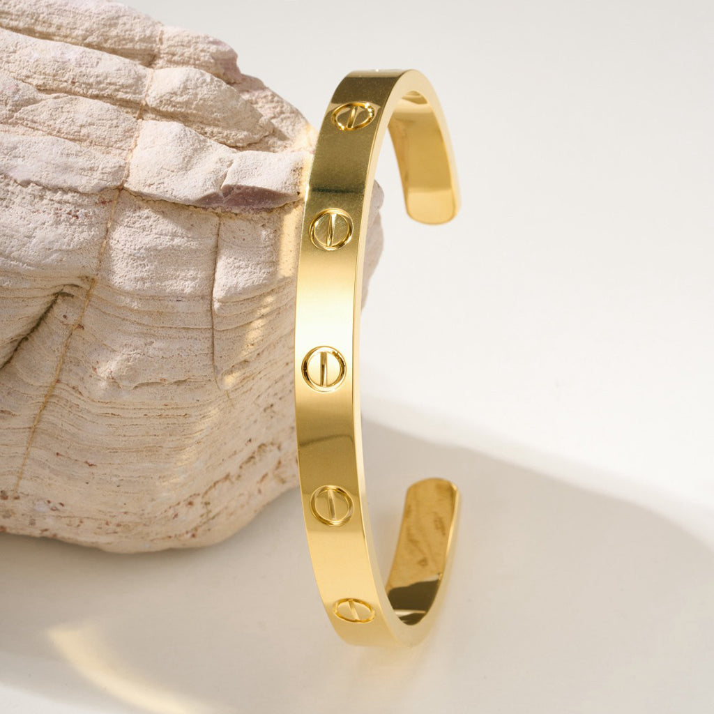 [AURORA]LOVE BRACELET 6.1MM OPEN CUFF