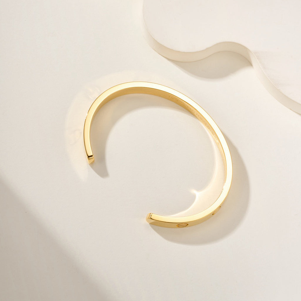 [AURORA]LOVE BRACELET 6.1MM OPEN CUFF