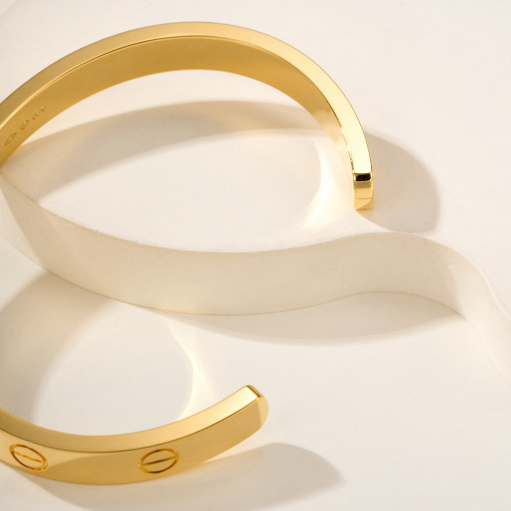 [AURORA]LOVE BRACELET 6.1MM OPEN CUFF