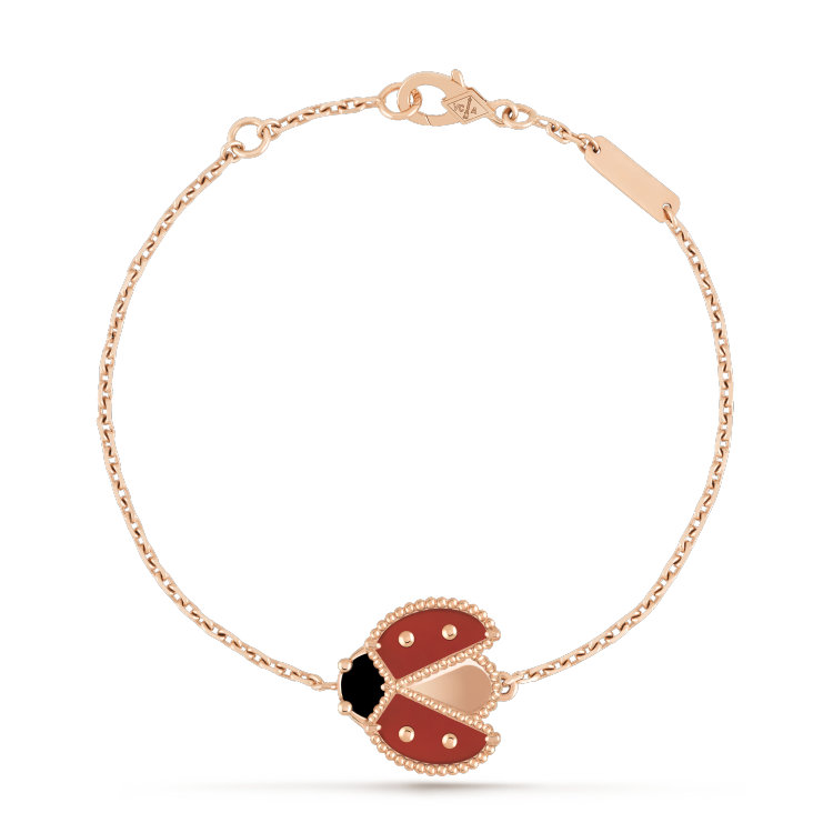 [Baslove]LUCKY SPRING 1 MOTIF PINK GOLD BRACELET