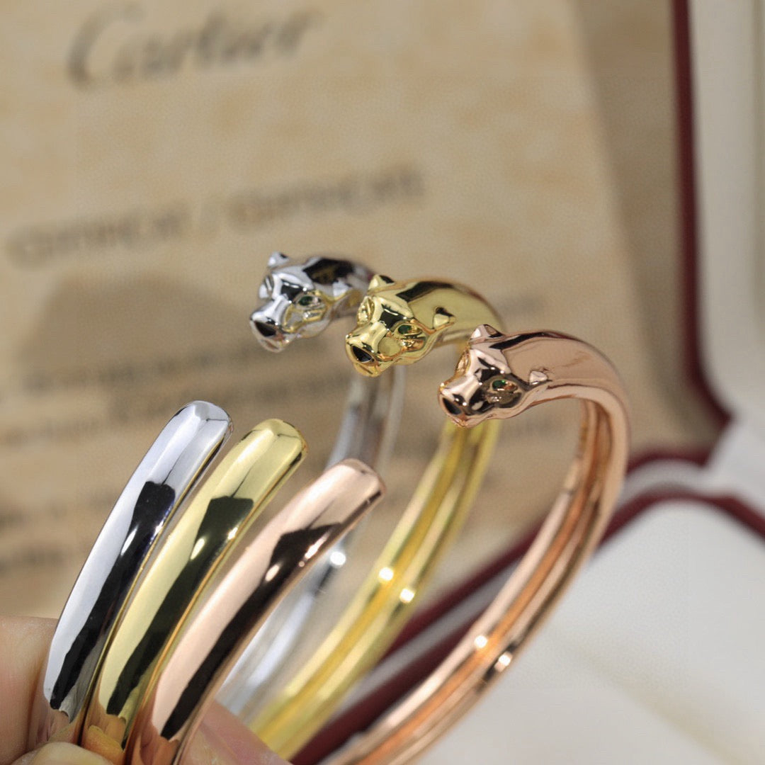 [AURORA]PANTHERE OPEN BRACELET