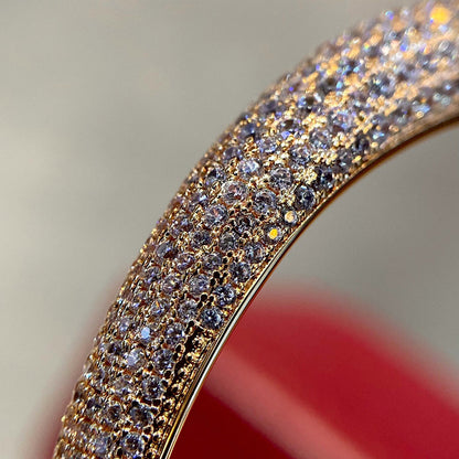 [AURORA]PANTHERE HALF DIAMOND OPEN BRACELET