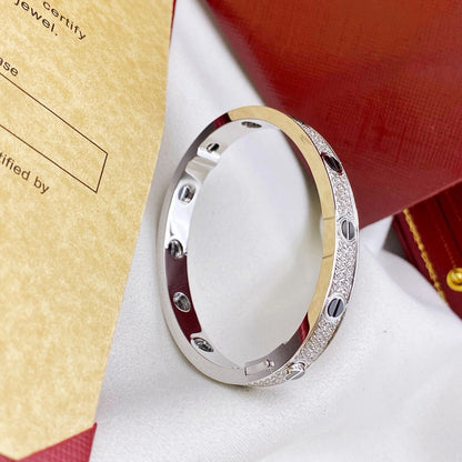 [AURORA]LOVE BRACELET 6.1MM DIAMOND-PAVED CERAMIC