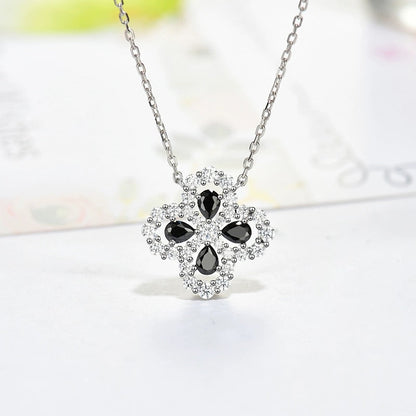 [Baslove]LOOP NECKLACE FULL MOTIF DIAMOND 16MM MULTIPLE COLORS