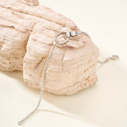 [AURORA]LOVE BRACELET DOUBLE RING
