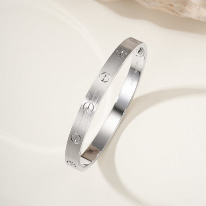[AURORA]LOVE BRACELET 6.1MM BRUSHED