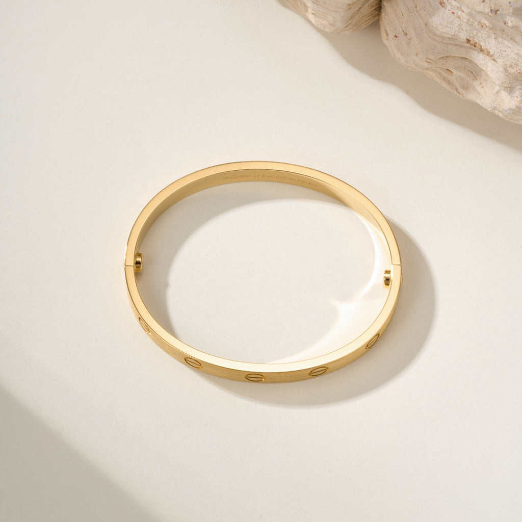 [AURORA]LOVE BRACELET 6.1MM BRUSHED
