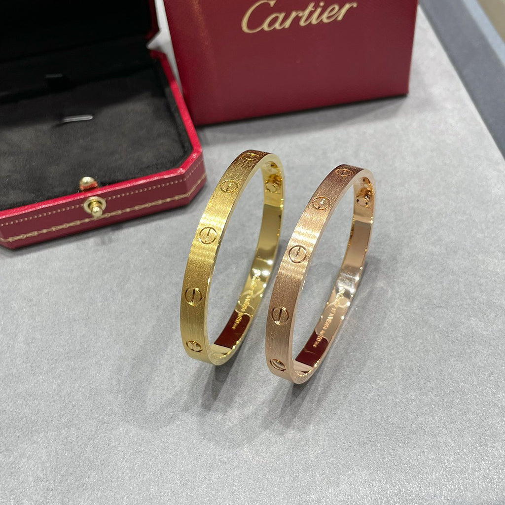 [AURORA]LOVE BRACELET 6.1MM BRUSHED