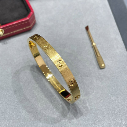 [AURORA]LOVE BRACELET 6.1MM BRUSHED