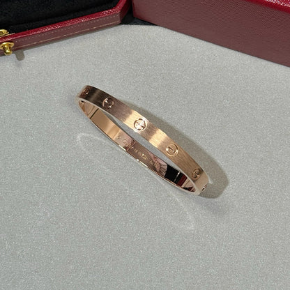 [AURORA]LOVE BRACELET 6.1MM BRUSHED
