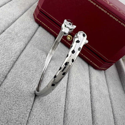 [AURORA]PANTHERE DOUBLE HEADED OPEN BRACELET