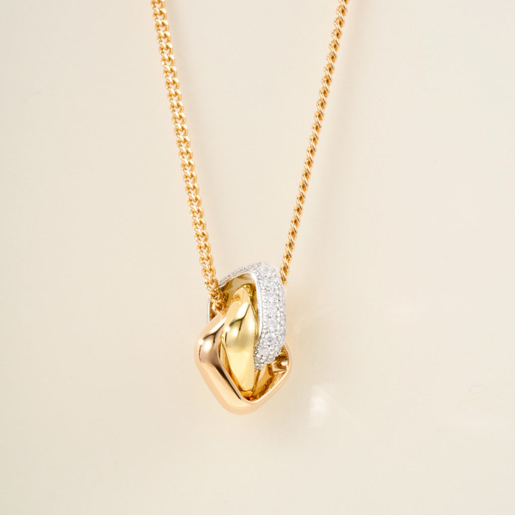 [AURORA]TRINITY CUSHION NECKLACE COLLECTION