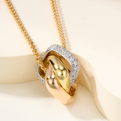 [AURORA]TRINITY CUSHION NECKLACE COLLECTION