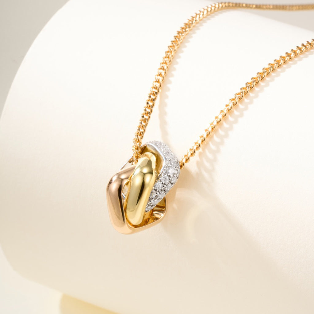 [AURORA]TRINITY CUSHION NECKLACE COLLECTION