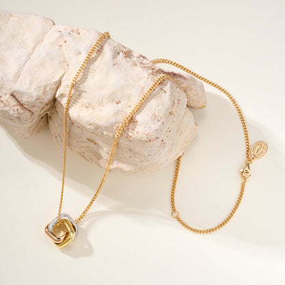 [AURORA]TRINITY CUSHION NECKLACE COLLECTION