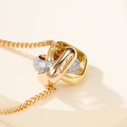 [AURORA]TRINITY CUSHION NECKLACE COLLECTION