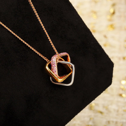 [AURORA]TRINITY CUSHION NECKLACE COLLECTION