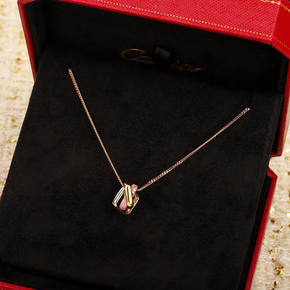 [AURORA]TRINITY CUSHION NECKLACE COLLECTION