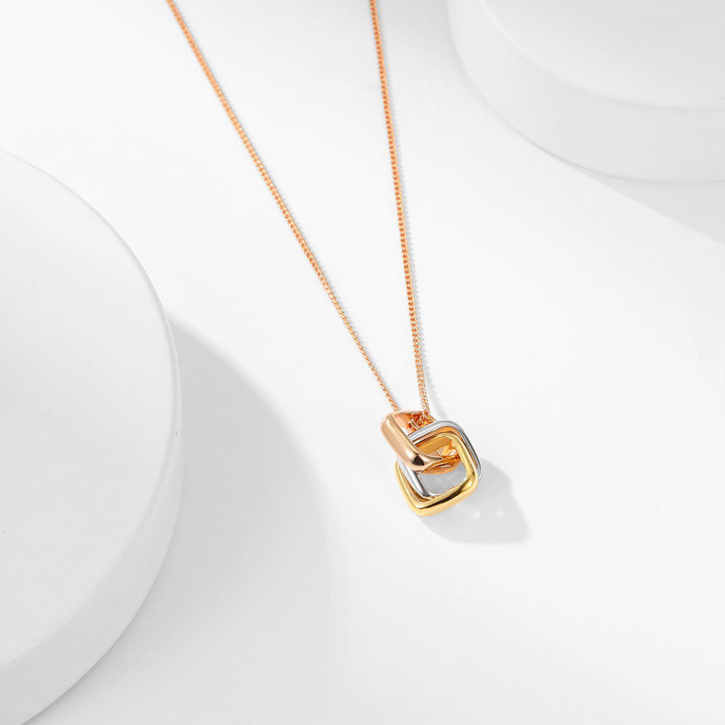 [AURORA]TRINITY CUSHION NECKLACE COLLECTION