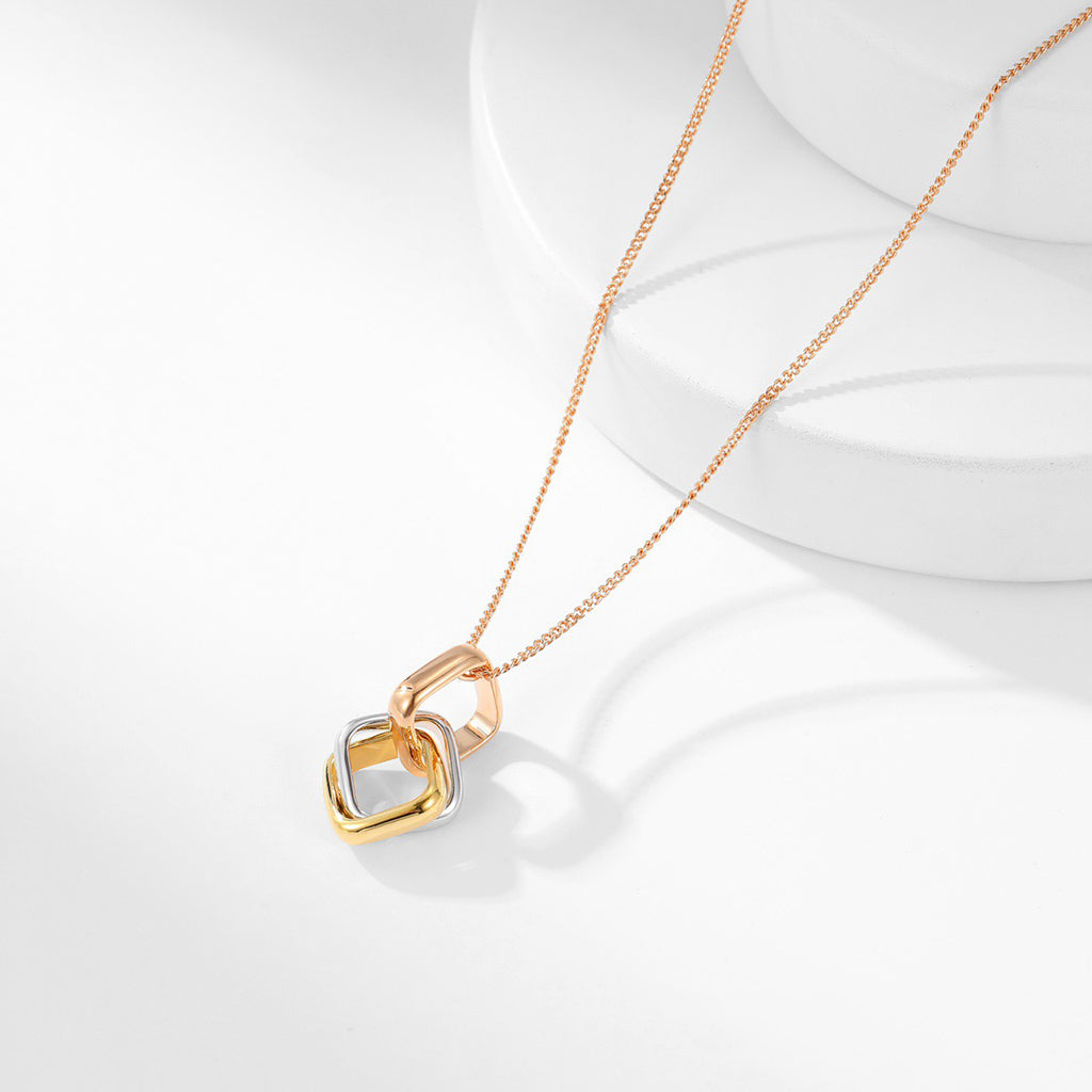 [AURORA]TRINITY CUSHION NECKLACE COLLECTION
