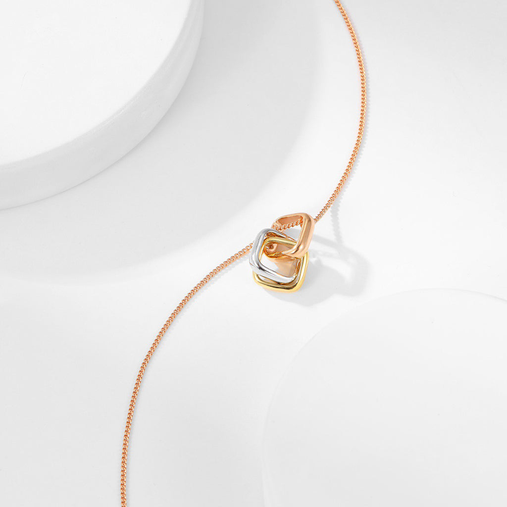 [AURORA]TRINITY CUSHION NECKLACE COLLECTION