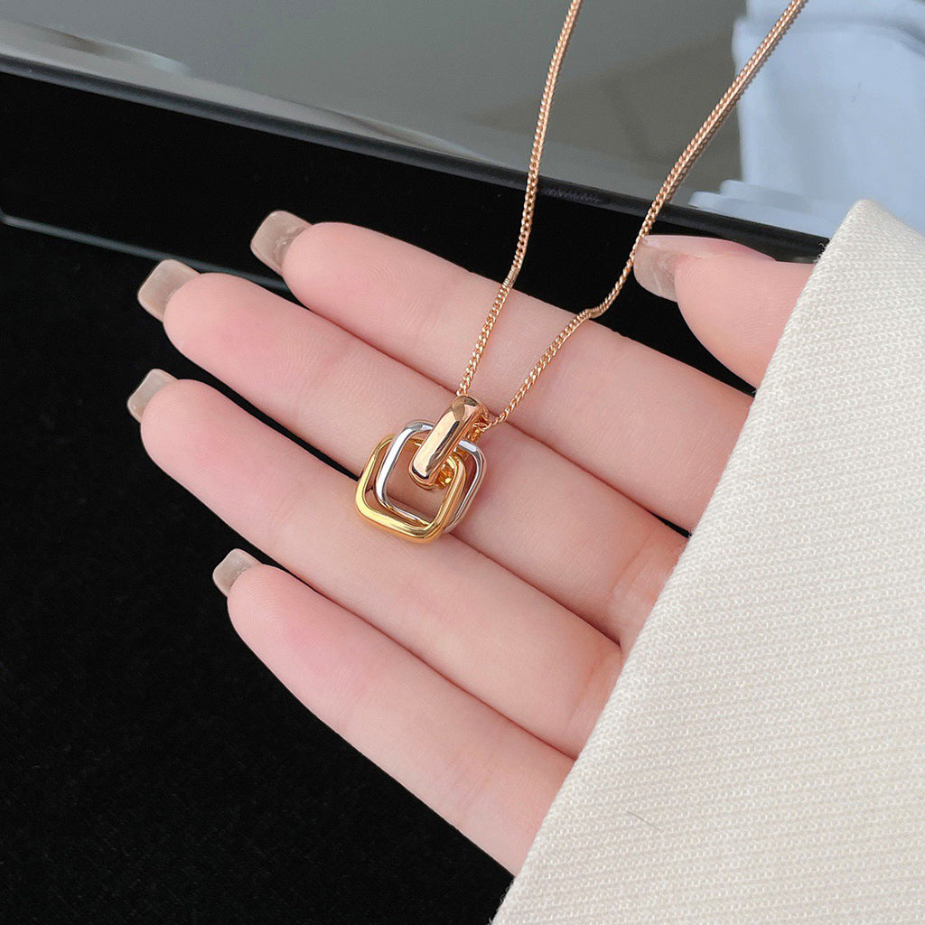 [AURORA]TRINITY CUSHION NECKLACE COLLECTION