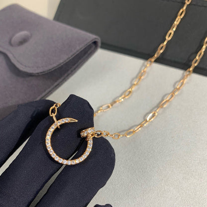 [AURORA]JUSTE NECKLACE FULL DIAMONDS