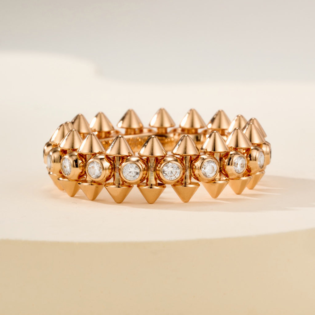 [AURORA]CLASH 6.8MM DIAMOND MEDIUM RING
