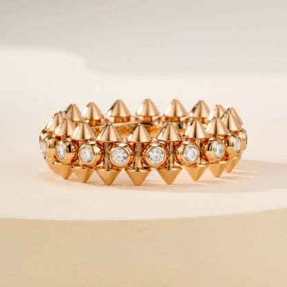 [AURORA]CLASH 6.8MM DIAMOND MEDIUM RING