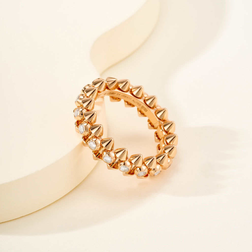 [AURORA]CLASH 6.8MM DIAMOND MEDIUM RING