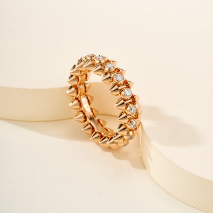 [AURORA]CLASH 6.8MM DIAMOND MEDIUM RING