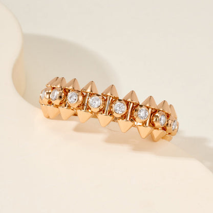 [AURORA]CLASH 6.8MM DIAMOND MEDIUM RING