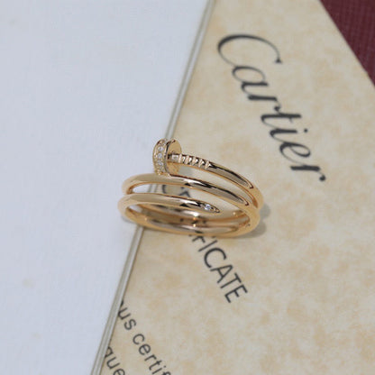 [AURORA]JUSTE RING 4.8MM HALF DIAMOND