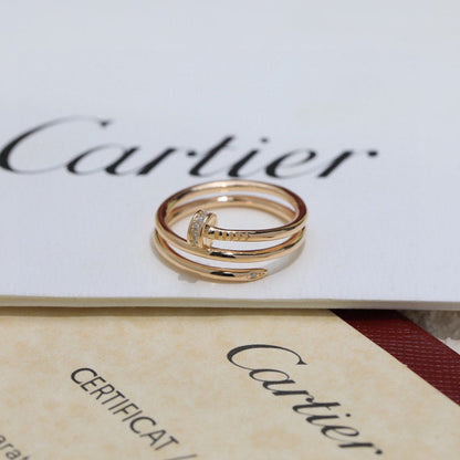 [AURORA]JUSTE RING 4.8MM HALF DIAMOND