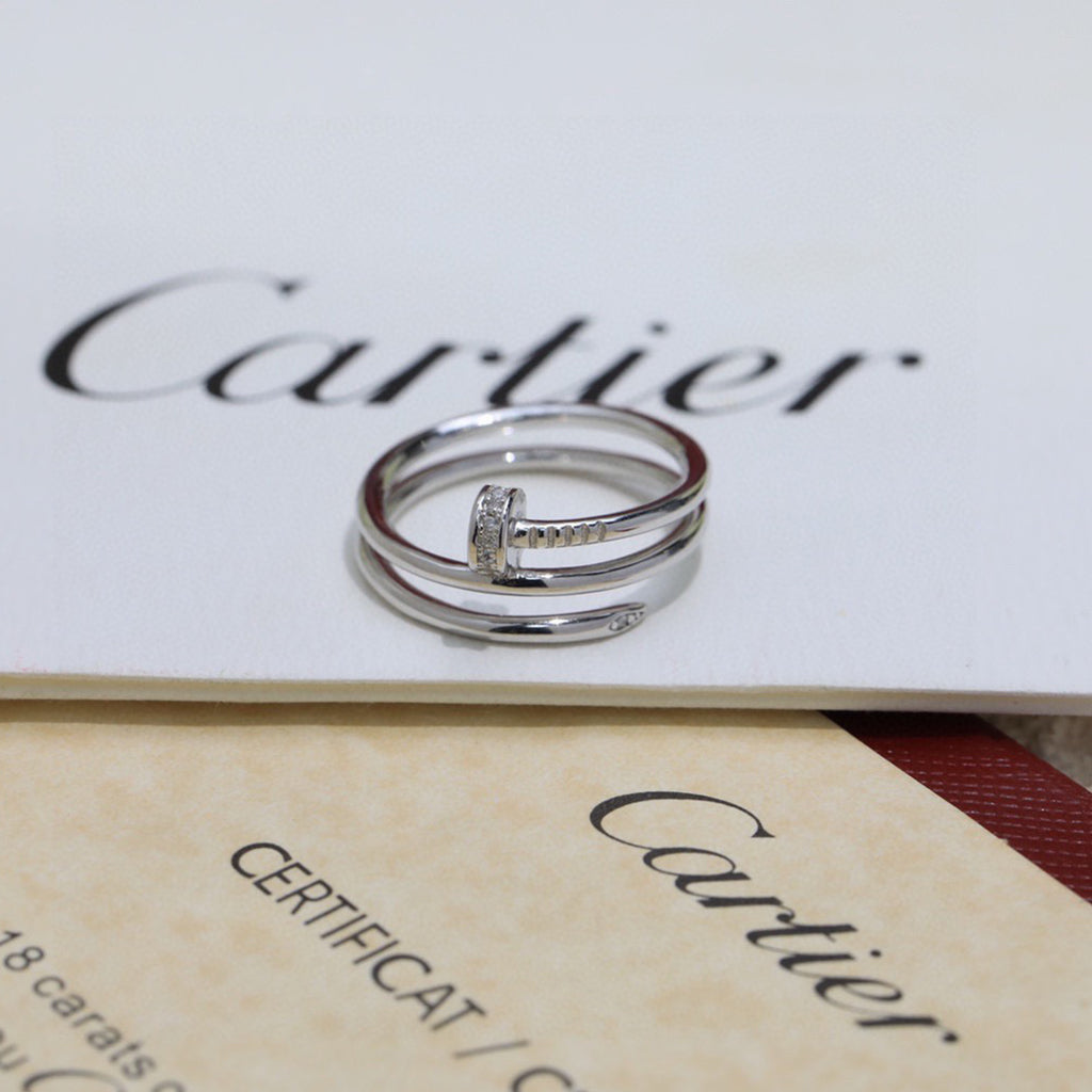 [AURORA]JUSTE RING 4.8MM HALF DIAMOND