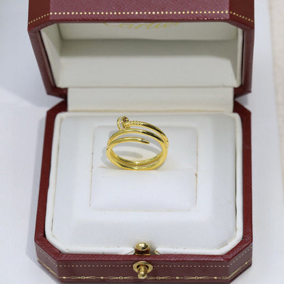 [AURORA]JUSTE RING 4.8MM HALF DIAMOND