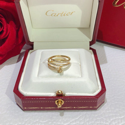 [AURORA]JUSTE RING 4.8MM FULL DIAMOND