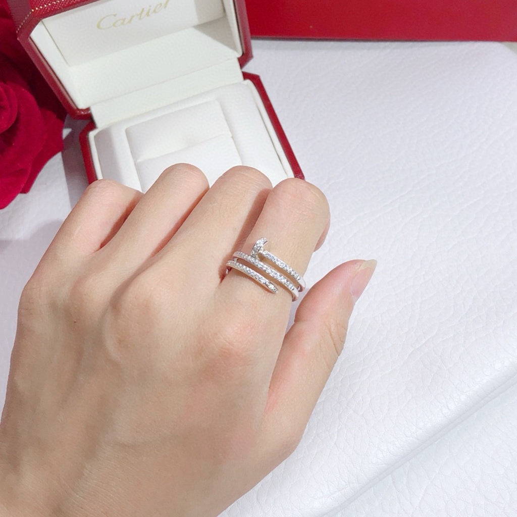 [AURORA]JUSTE RING 4.8MM FULL DIAMOND