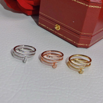 [AURORA]JUSTE RING 4.8MM FULL DIAMOND