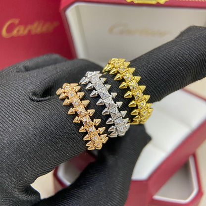 [AURORA]CLASH 6.4MM SMALL FULL DIAMOND RING