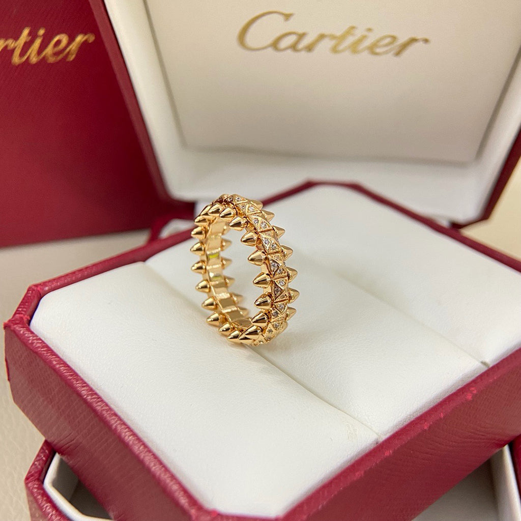 [AURORA]CLASH 6.4MM SMALL FULL DIAMOND RING