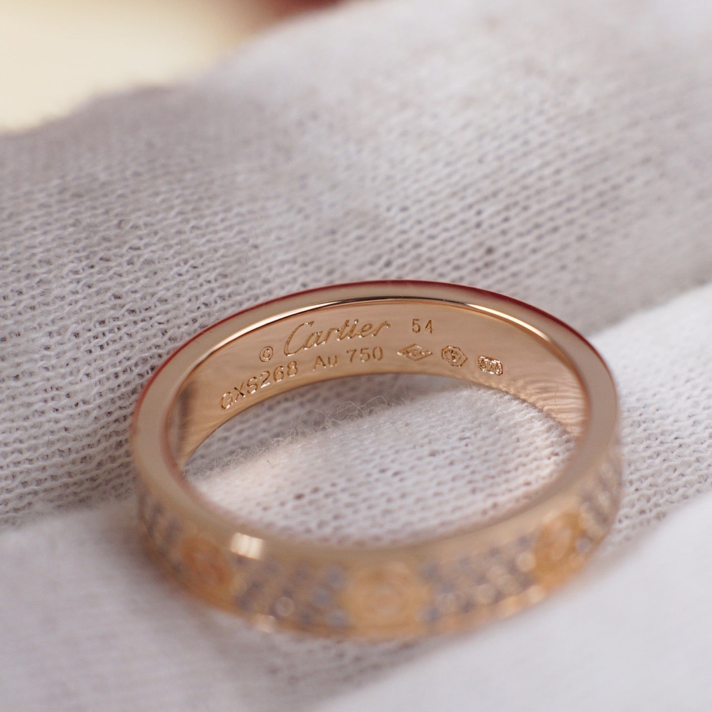 [AURORA]LOVE RING 4.0MM DIAMOND PAVED