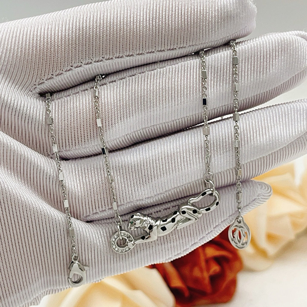 [AURORA]PANTHERE FULL DIAMOND NECKLACE