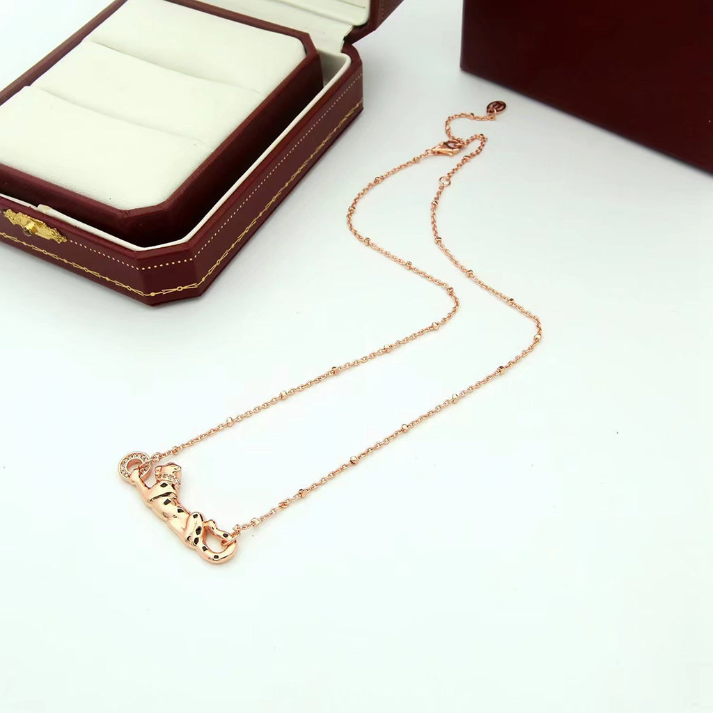 [AURORA]PANTHERE FULL DIAMOND NECKLACE